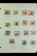 1901-05 Lakatoi Small Range Of Used Stamps With Specialized Notes Regarding The Stamps Or Postal Markings, On 4 Album Pa - Papua New Guinea