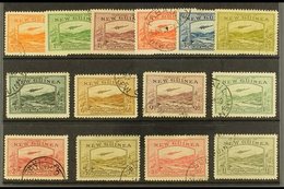 1939 Plane Over Goldfields Airmail Set Complete, SG 212/25, Good To Fine Used. 5s And 10s With Some Marginal Staining Ot - Papua-Neuguinea