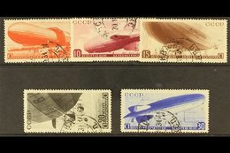 1934 Airship Propaganda Set, SG 662/6, Very Fine Used. (5 Stamps) For More Images, Please Visit Http://www.sandafayre.co - Otros & Sin Clasificación