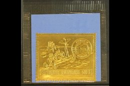 1972 600f Apollo 15 Gold Foil (Michel 473 A, SG 442), Superb Never Hinged Mint Still In The Original Packet. For More Im - Otros & Sin Clasificación