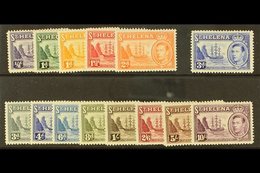 1938-44 Complete Definitive Set, SG 131/140, Very Fine Mint. (14 Stamps) For More Images, Please Visit Http://www.sandaf - Isla Sta Helena
