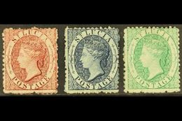 1863 1d, 4d And 6d Wmk CC, SG 5/7, Fine And Fresh Mint No Gum. Cat £415 For More Images, Please Visit Http://www.sandafa - Ste Lucie (...-1978)