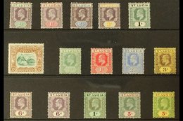 1902-10 MINT KEVII COLLECTION Presented On A Stock Card & Includes 1902-03 CA Wmk Set, 1902 2d Columbus Anniversary & 19 - St.Lucia (...-1978)