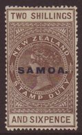 1914-24 2s6d Grey-brown "De La Rue" Paper, Perf 14½x14 Comb, SG 128, Very Fine Mint. Scarce! For More Images, Please Vis - Samoa (Staat)