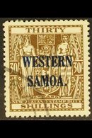 1945 - 1953 30s Brown Postal Fiscal On Wiggins Teape Paper, SG 211, Very Fine Used. Scarce Stamp. For More Images, Pleas - Samoa