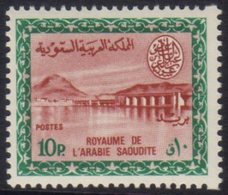 1964-72 10p Lake-brown And Blue Green Wadi Hanifa Dam Definitive, SG 566, Never Hinged Mint. For More Images, Please Vis - Arabie Saoudite