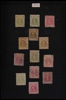 1866-1943 OLD-TIME COLLECTION Mint & Used Ranges In An Album, Some Even On Home-made Pages! Strength Lies In Pre-WWI Iss - Servië