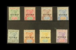 1890 Complete Die I Set Overprinted "SPECIMEN", SG 1/8s, Very Fine Mint. (8 Stamps) For More Images, Please Visit Http:/ - Seychellen (...-1976)