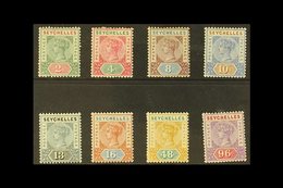 1890 Complete Die I Set, SG 1/8, Fine Mint. (8 Stamps) For More Images, Please Visit Http://www.sandafayre.com/itemdetai - Seychelles (...-1976)