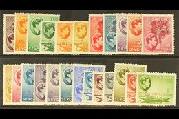 1938-49 Complete KGVI Set Perf. "SPECIMEN", SG 135/149s, Very Fine Lightly Hinged Mint. (24 Stamps) For More Images, Ple - Seychellen (...-1976)