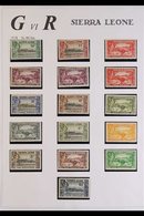 1937-49 KING GEORGE VI COMPLETE Very Fine Mint Collection, Includes 1938-44 Definitive Set Of 16, 1948 Silver Wedding Se - Sierra Leone (...-1960)