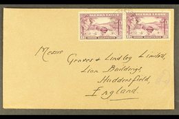 1941 (April) Envelope, Freetown To England, Bearing 1½d Pair, Fine Oval "CENSOR 1." In Violet. For More Images, Please V - Sierra Leona (...-1960)