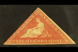 CAPE OF GOOD HOPE 1855-63 1d Rose, SG 5a, MINT With 2 Margins (just Brushing At Left), Scarce. Large Part OG For More Im - Unclassified