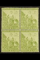 CAPE OF GOOD HOPE 1892 2½d Sage Green, SG 56, Very Fine Mint Blk Of 4 (3 X NHM). For More Images, Please Visit Http://ww - Ohne Zuordnung