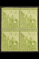 CAPE OF GOOD HOPE 1892 2½d Sage Green, SG 56, Very Fine Mint Blk Of 4 (3 X NHM). For More Images, Please Visit Http://ww - Sin Clasificación