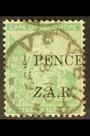 CAPE OF GOOD HOPE VRYBURG BOER OCCUPATION 1899 "½d PENCE Z.A.R." Overprint On Cape ½d Green With ITALIC "Z" Variety, SG  - Non Classés