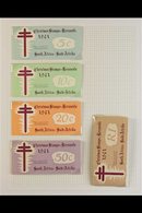 CHRISTMAS BOOKLETS 1961-5 COLLECTION OF COMPLETE BOOKLETS, One Cent Labels, Sold To Raise Funds For Tuberculosis Charity - Sin Clasificación