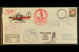 POLAR EXPLORATION - PAQUEBOT CANCELLED 1970's-1990's. "Posted At Sea" Collection Bearing Various Issues Tied By Paquebot - Unclassified