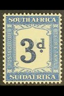 POSTAGE DUE 1932-42 3d Indigo And Milky Blue, Wmk Inverted, SG D28a, Very Fine Never Hinged Mint. For More Images, Pleas - Ohne Zuordnung