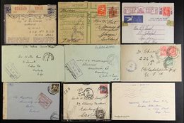 POSTAL HISTORY 1917-49 COVERS HOARD of Commercial Covers With A Number Of WWII Censored Covers, Incl. 1917 Censored Cove - Ohne Zuordnung