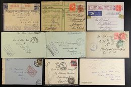 POSTAL HISTORY 1917-49 COVERS HOARD of Commercial Covers With A Number Of WWII Censored Covers, Incl. 1917 Censored Cove - Unclassified