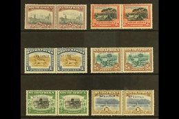 SPECIMENS 1927-30 Pictorial Definitives, Original Set Of 6 Horizontal Pairs (no 4d, Issued In 1928) Handstamped "SPECIME - Unclassified