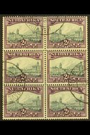 UNION VARIETY 1930-44 2d Slate-grey & Deep Lilac, Watermark Upright, JOINED PAPER VARIETY In A Block Of 6 (join On Middl - Ohne Zuordnung