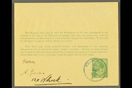 1917 (June) ½d Green On Buff Postal Wrapper To Windhuk Showing A Very Fine "FRANZFONTEIN" Cds Postmark In Blue, Putzel T - Africa Del Sud-Ovest (1923-1990)