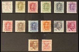 1929 Meeting Of League Of Nations Overprints Complete Set Incl Express Stamp (Edifil 455/68, SG 521/33 & E534, Michel 42 - Other & Unclassified