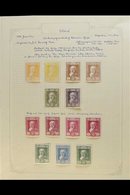 1930 Goya Postage And Air Sets Complete Incl Express, SG 553/E583, Very Fine Mint, Includes Some Additional Shade Varian - Other & Unclassified