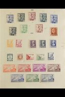 1937-1960 NATIONAL STATE ISSUES. ATTRACTIVE FINE MINT COLLECTION On Leaves, All Different, Includes 1937 4p Isabella Wit - Sonstige & Ohne Zuordnung