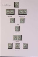 CIVIL WAR LOCALS BALEARES 1937 Local Overprints Specialized Fine Mint Study Collection In Hingeless Mounts Written Up On - Other & Unclassified