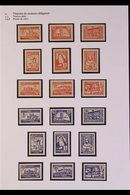 CIVIL WAR LOCALS MALLORCA 1937-38 'Cruzada Contra El Paro' IMPERF COLOUR PROOFS - Five Complete Sets (Galvez 438-B571) O - Other & Unclassified