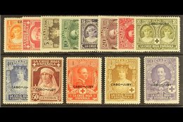 CAPE JUBY 1926 Red Cross Set Complete, SG 23/35 (Edifil 26/38), Never Hinged Mint (13 Stamps) For More Images, Please Vi - Altri & Non Classificati
