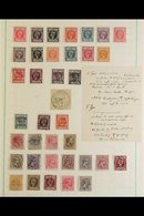 VARIOUS COLONIES 1879-1929 Attractive Old Time Mint Or Used Collection On A Pair Of Album Pages, Includes ELOBEY 1903 To - Andere & Zonder Classificatie