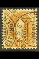 1905-07 3f Bistre-brown Standing Helvetia Perf 11½x12 (SG 213, Michel 80 D, Zumstein 92C), Very Fine Used With Fully Dat - Andere & Zonder Classificatie