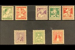 1915-17 PRO JUVENTUTE NHM. An Attractive Selection On A Stock Card That Includes 1915 Set (5c Is Hinged & Not Counted) 1 - Autres & Non Classés