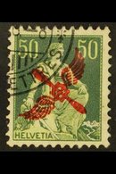 1919 50c Yellow-green & Light Green Air Overprint (Michel 145, SG 303), Very Fine Cds Used, Fresh. For More Images, Plea - Andere & Zonder Classificatie