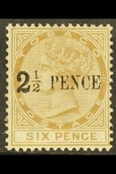 1883 "2½ PENCE" On 6d Stone, SG 13, Fine Mint. For More Images, Please Visit Http://www.sandafayre.com/itemdetails.aspx? - Trinidad & Tobago (...-1961)
