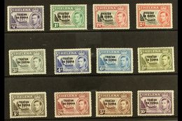 1952 KGVI Overprinted St. Helena Defins Set, SG 1/12, Fine Mint (12). For More Images, Please Visit Http://www.sandafayr - Tristan Da Cunha