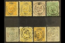 1865-75 BULGARIAN FORERUNNERS A Seldom Seen Range Of Turkish Issues Bearing Double-lined Circular Cancels From Zagra, No - Altri & Non Classificati