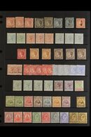 1867-1936 VALUABLE OLD TIME MINT COLLECTION Presented On Stock Pages That Includes 1867 No Wmk Set With 1d X3 (one Witho - Turks & Caicos