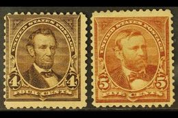 1895 4c Lincoln And 5c Grant, Scott 269/270, Fine Never Hinged Mint, 4c Centred To Upper Left. (2 Stamps) For More Image - Other & Unclassified