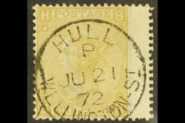 1867-80 9d Pale Straw, Wmk Spray Of Rose, SG 111, Very Fine Used, "HULL WELLINGTON ST." C.d.s. Postmark, Cat.£300. For M - Other & Unclassified