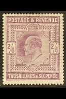 1902 2s 6d Pale Dull Purple On Chalk Paper, DLR Printing, SG 261, Very Fine Mint. For More Images, Please Visit Http://w - Unclassified