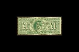 1911-13 £1 Deep Green Somerset House, SG 320, Mint With A Particularly Rich, Strong Appearance. Some Mild Gum Toning Aro - Ohne Zuordnung