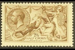 1918-19 2s6d Pale Brown Seahorse, B.W. Printing, SG 415a, Never Hinged Mint. For More Images, Please Visit Http://www.sa - Non Classificati