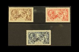 1934 Re-engraved Seahorses Set Complete, SG 450/52, Mint Very Lightly Hinged (3 Stamps) For More Images, Please Visit Ht - Ohne Zuordnung