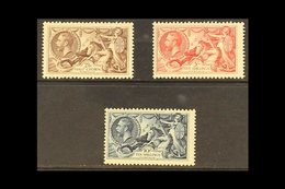 1934 Re-engraved Seahorses Set, SG 450/2, Fine Mint, Gum Very Lightly Toned, Cat.£575 (3 Stamps). For More Images, Pleas - Unclassified