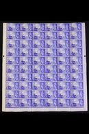 CHANNEL ISLANDS 1948 GENERAL ISSUE "Gathering Vraic", SG C1/C2, Part Panes Of 60 Stamps With Selvedge To Three Sides, 2½ - Other & Unclassified